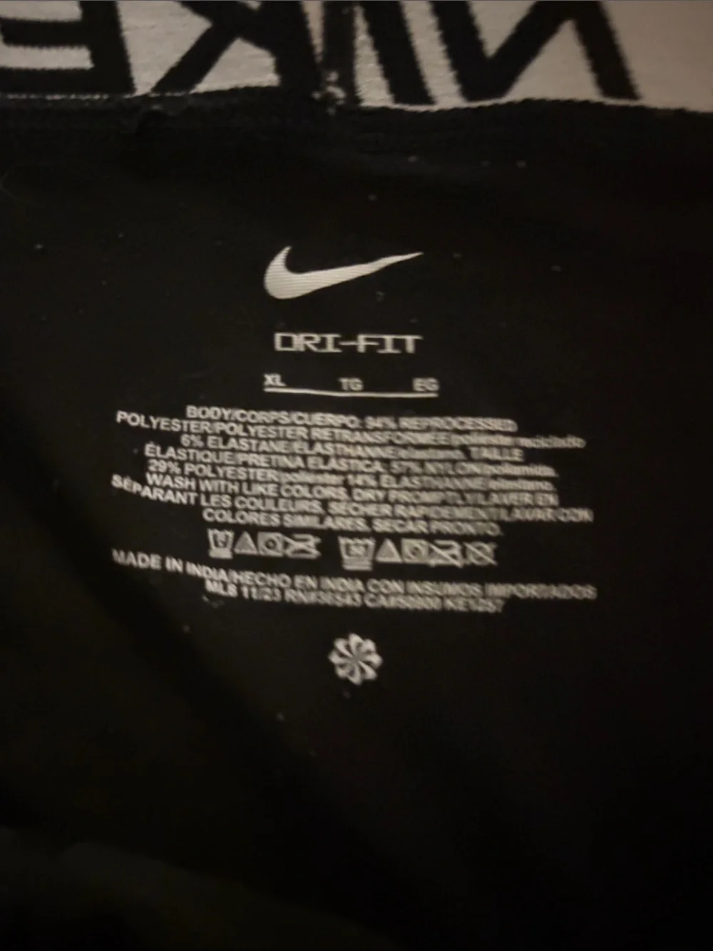 Nike Black Dri-FIT Briefs with White Swoosh Logo